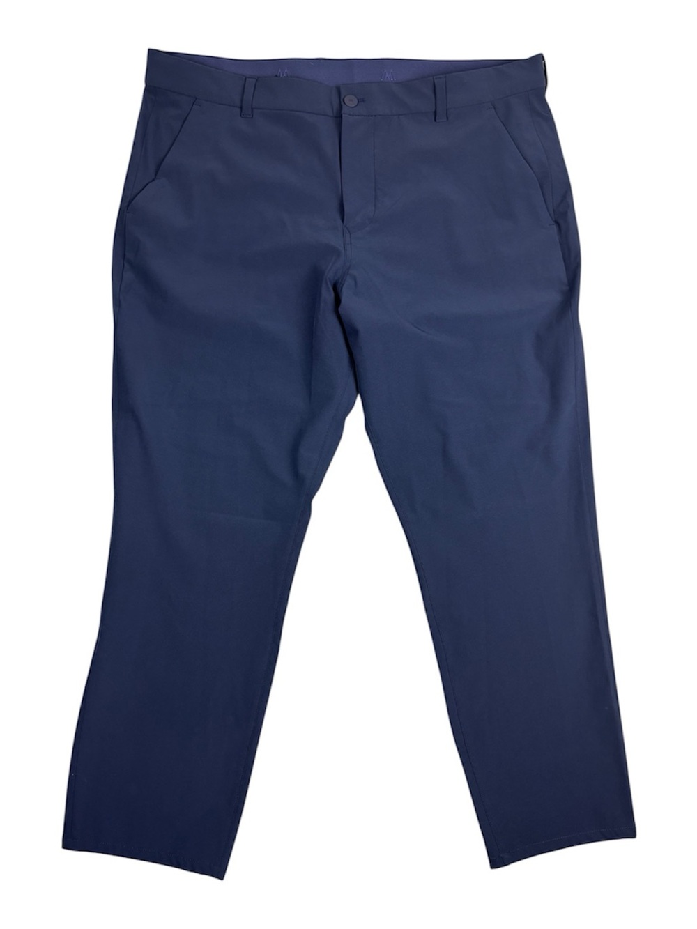 Mizzen+Main Pants Men 40x32 (Fit 40x29) Blue Helmsman Slim Performance Stretch